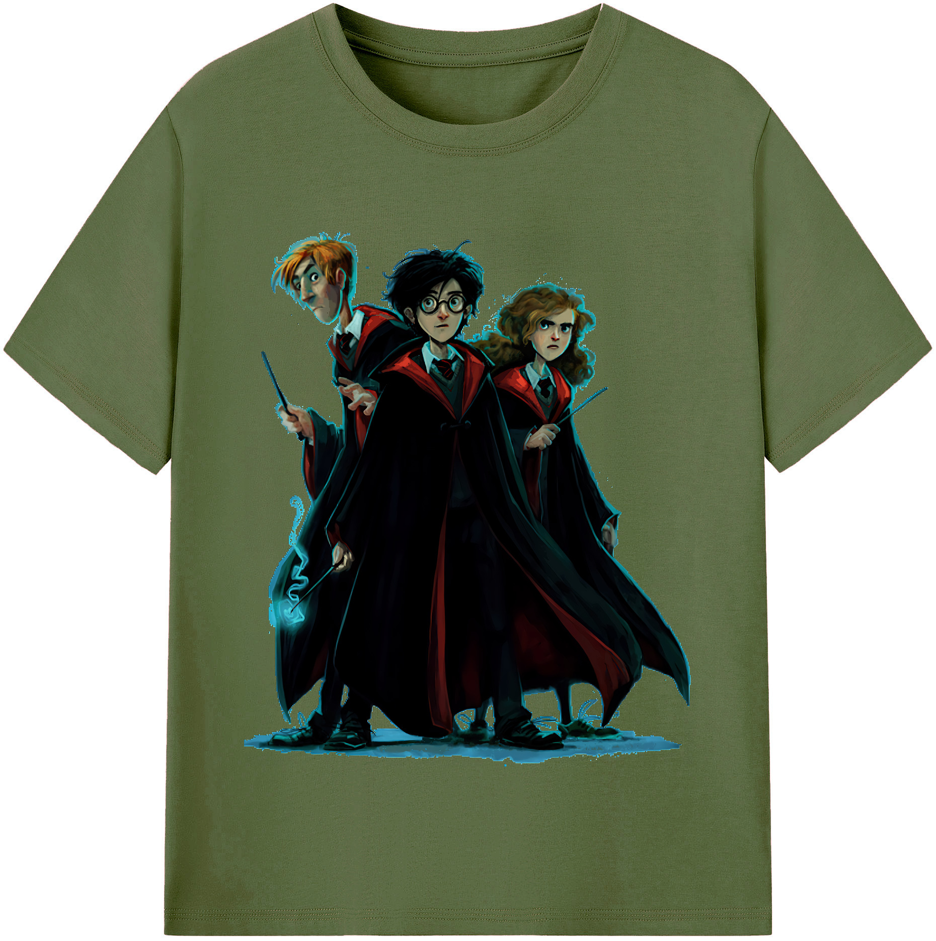 （画像用） Harry Potter ハリー・ポッターシリーズ 綿100％半袖Tシャツ（フロントプリント）